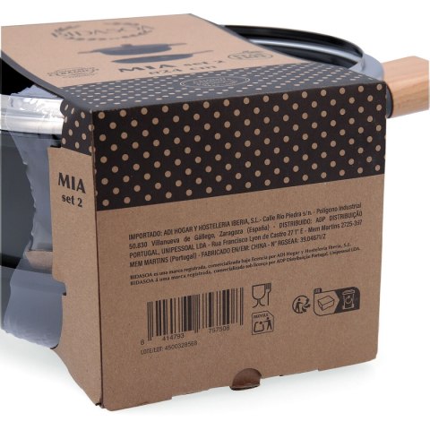 Garnki Bidasoa Mia Szary 2 Części