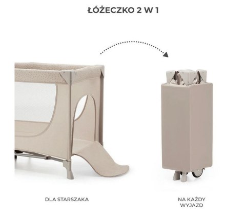 KinderKraft Łóżeczko turystyczne JOY 2 BEIGE