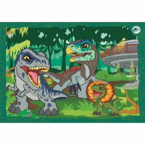 Układanka puzzle Clementoni Jurassic World (4 Sztuk)