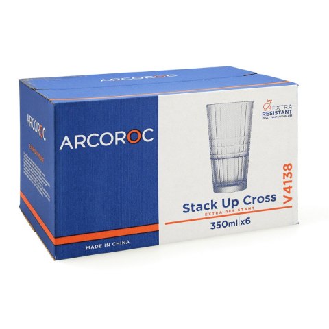 Szklanka/kieliszek Arcoroc Stack'up Cross Przezroczysty Szkło 350 ml (6 Sztuk)