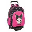Torba szkolna z kółkami Kuromi Czarny Fuksja 33 x 42 x 14 cm