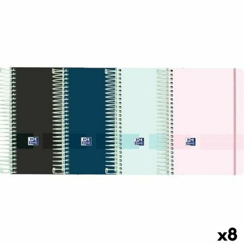 Kalendarz książkowy Oxford LIVE&GO 1/8 12 x 18 cm 2025-2026 (8 Sztuk)