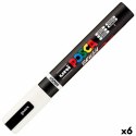 Marker BRUSH POSCA PC-5BR Biały (6 Sztuk)