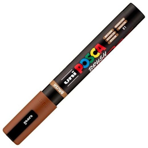 Marker BRUSH POSCA PC-5BR Brązowy (6 Sztuk)