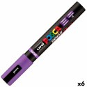 Marker BRUSH POSCA PC-5BR Fiolet (6 Sztuk)