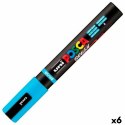 Marker BRUSH POSCA PC-5BR Jasnoniebieski (6 Sztuk)