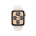 Zegarek Apple Watch SE (2024) GPS 40mm Starlight Aluminium Case with Sport Band M/L - Starlight