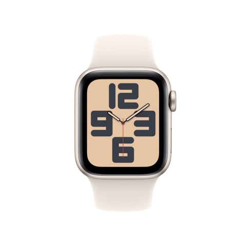 Zegarek Apple Watch SE (2024) GPS 40mm Starlight Aluminium Case with Sport Band M/L - Starlight