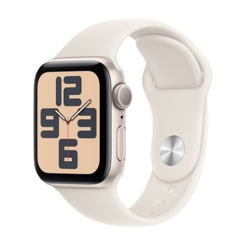 Zegarek Apple Watch SE (2024) GPS 40mm Starlight Aluminium Case with Sport Band M/L - Starlight