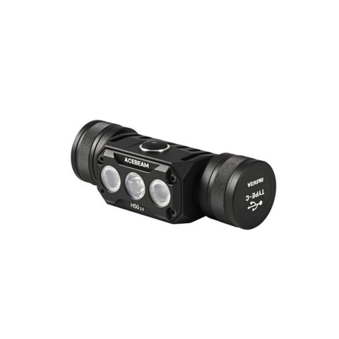 Latarka nagłowna LED Acebeam H50 2.0 Czarny Pomarańczowy