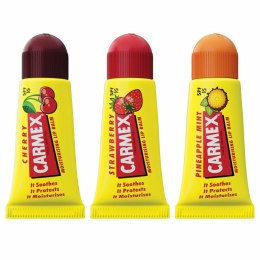 Balsam Nawilżający do Ust Carmex Triplo Przezroczysty Spf 15 Truskawka Ananas wiśniowy 3 Części (3 Sztuk)