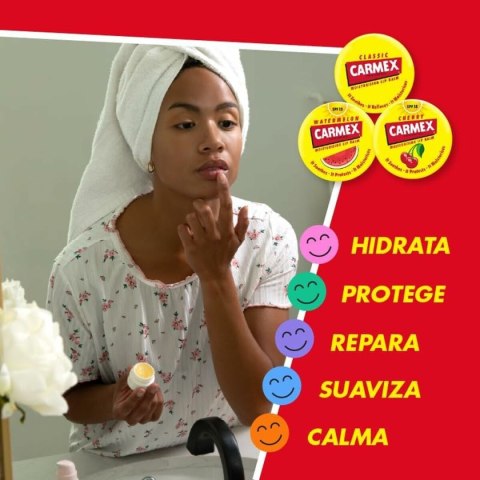 Balsam do Ust Carmex Żółty Spf 15 (2 Sztuk)