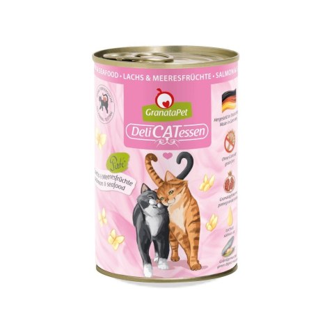 GranataPet DeliCatessen łosoś i owoce morza mokra karma dla kota 400g