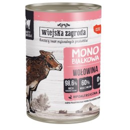 Wiejska Zagroda Monobiałkowa dla kota Wołowina 400g
