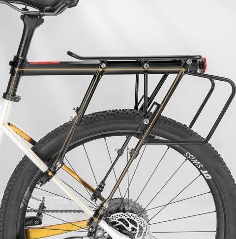 Bagażnik rowerowy Rockbros 33210004001 z półką - czarny