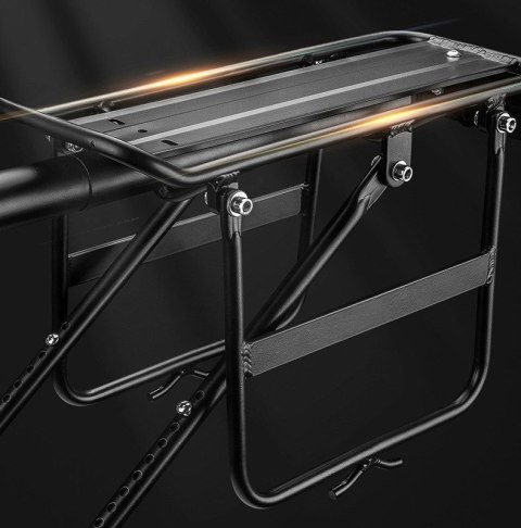 Bagażnik rowerowy Rockbros 33210004001 z półką - czarny