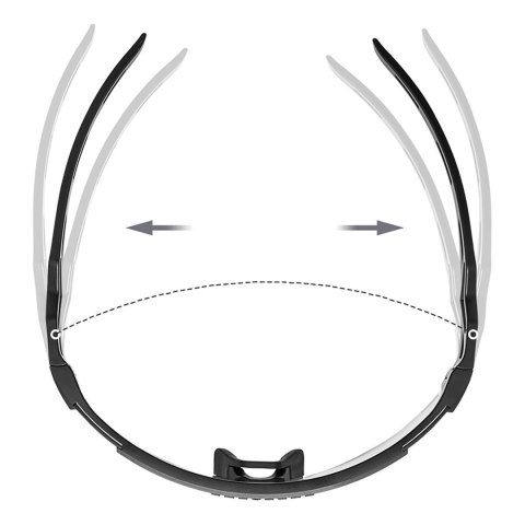 Okulary rowerowe Rockbros fotochromowe, z ochroną UV i wkładką korekcyjną - zielone