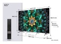 Telewizor TCL 65Q6C QD-Mini LED 65'' 4K Ultra HD Google TV Dolby Atmos DVB-T2 Metaliczny