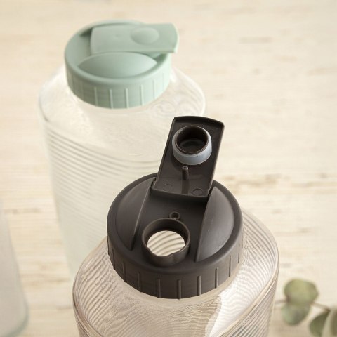 Butelka wody Quid Velvet Szary Szkło 1,8 L (6 Sztuk)