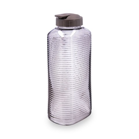 Butelka wody Quid Velvet Szary Szkło 1,8 L (6 Sztuk)