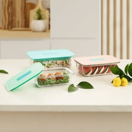 Hermetyczne pudełko na lunch Luminarc Joy Pomarańczowy Szkło 1,04 L (6 Sztuk)