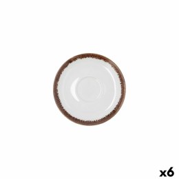 Talerz Bidasoa Orion Hydrozero Biały Ceramika Ø 14 cm Kawa (6 Sztuk)