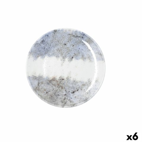 Talerz deserowy Bidasoa Polaris Hydrozero Beżowy Ceramika Ø 21 cm (6 Sztuk)