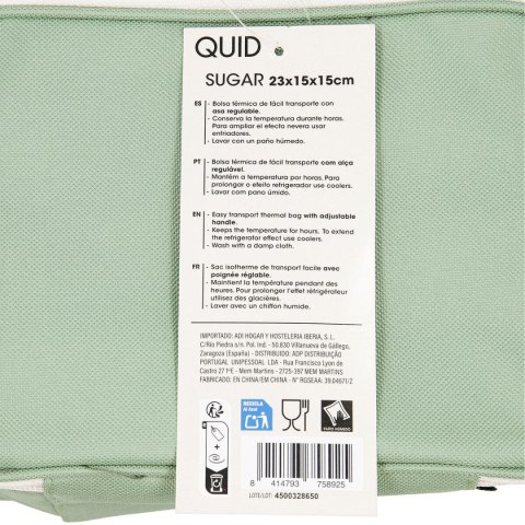 Torba termiczna Quid Sugar Kolor Zielony 23 x 15 x 15 cm (6 Sztuk)