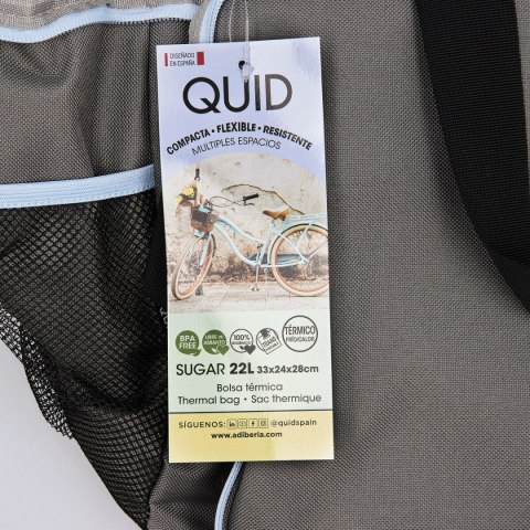 Torba termiczna Quid Sugar Kolor Zielony 33 x 24 x 28 cm (6 Sztuk)