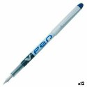 Długopis z płynnym atramentem Pilot V Pen Pióro do kaligrafii Jednorazowe Niebieski 0,4 mm (12 Sztuk)
