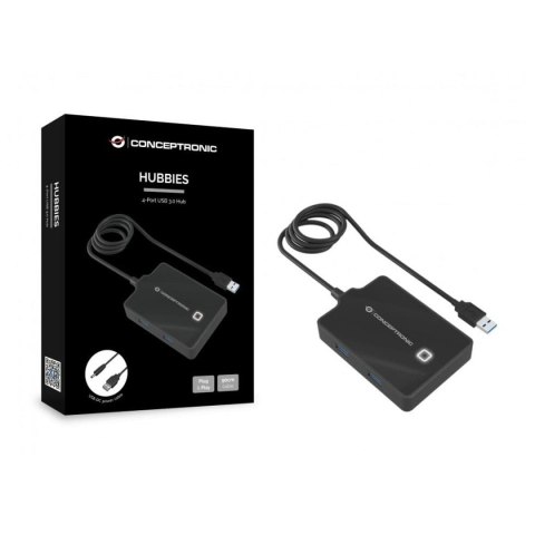 HUB USB Conceptronic 110517107101 Czarny 90 cm (1 Sztuk)