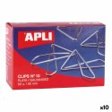 Clip Apli MARIPOSA Nº 10 Srebrzysty Srebro 40 mm (10 Sztuk)