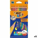 Kredki Bic KIDS EVOLUTION STRIPES Wielokolorowy 12 Części (12 Sztuk)