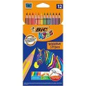 Kredki Bic KIDS EVOLUTION STRIPES Wielokolorowy 12 Części (12 Sztuk)