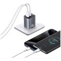 Ładowarka sieciowa USAMS CC290 T66 45W GaN 1xUSB-A 1xUSB-C srebrny