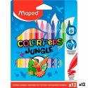 Zestaw markerów Maped COLOR´PEPS JUNGLE Wielokolorowy 12 Części (12 Sztuk)