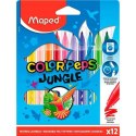 Zestaw markerów Maped COLOR´PEPS JUNGLE Wielokolorowy 12 Części (12 Sztuk)