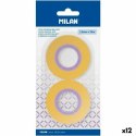Zestaw samoprzylepnych karteczek Milan Żółty 12 mm x 33 m 2 Części (12 Sztuk)