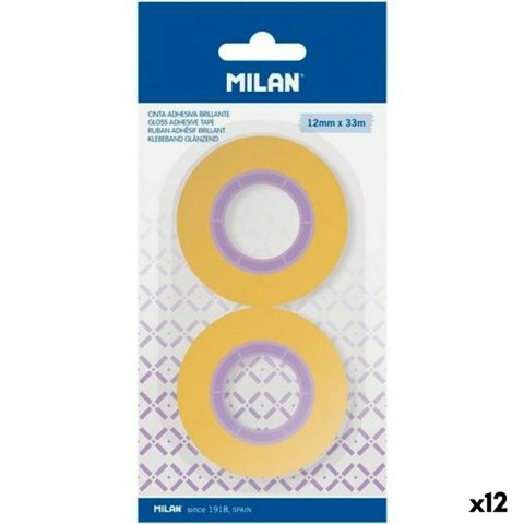 Zestaw samoprzylepnych karteczek Milan Żółty 12 mm x 33 m 2 Części (12 Sztuk)