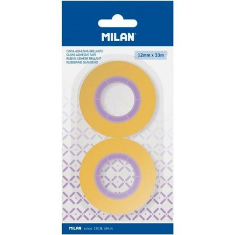 Zestaw samoprzylepnych karteczek Milan Żółty 12 mm x 33 m 2 Części (12 Sztuk)