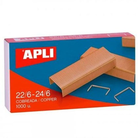 Zszywki Apli 22/6-24/6 6 mm 10 Części (25 Sztuk)