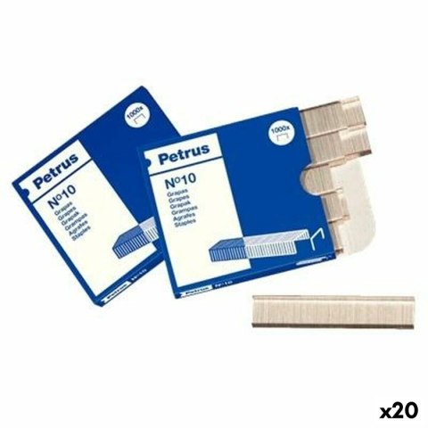Zszywki Petrus Nº10 4 mm (20 Sztuk)