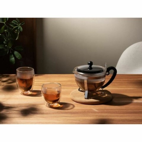 Dzbanek na herbatę Bodum Szary 1 L Szkło Stal nierdzewna