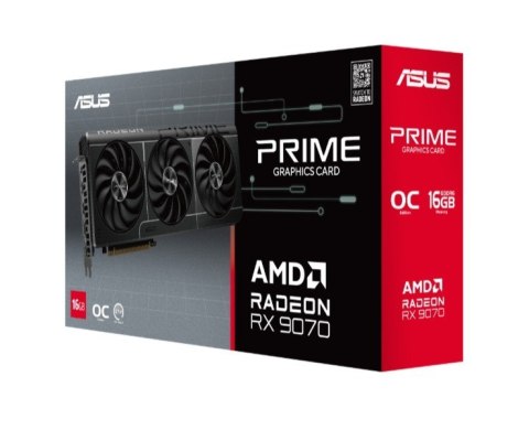 Karta graficzna RX 9070 PRIME OC 16GB GDDR6 256bit DP/HDMI