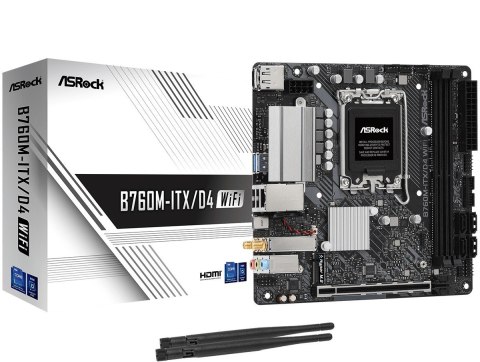 Płyta główna B760M-ITX D4 WIFI s1700 2DDR4 mITX M.2 USB-C