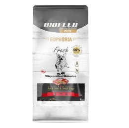 BIOFEED Euphoria Fresh Meat Adult Mini & Small Wieprzowina i Wołowina 8kg