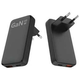 Beline Ład. siec. 1x USB-C + 1x USB 65W czarna /black (only head) PD 3.0 + QC 3.0 BLN2CW65