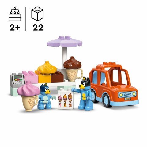 Zestaw do budowania Lego Duplo 10458 Ice Cream Trip with Bluey 22 Części