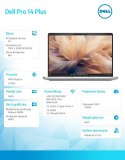 Laptop Dell Pro 14 Plus PB14255/AMD Ryzen 5 PRO 230/16GB/512GB SSD Gen4 CL25/14.0 FHD+/Radeon 760M/FgrPr&SmtCd/FHD/IR Cam/Mic/WL