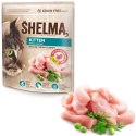 SHELMA junior karma sucha - pełnoporcjowa bezzbożowa karma dla kotków. Bogata w indyka 750 g